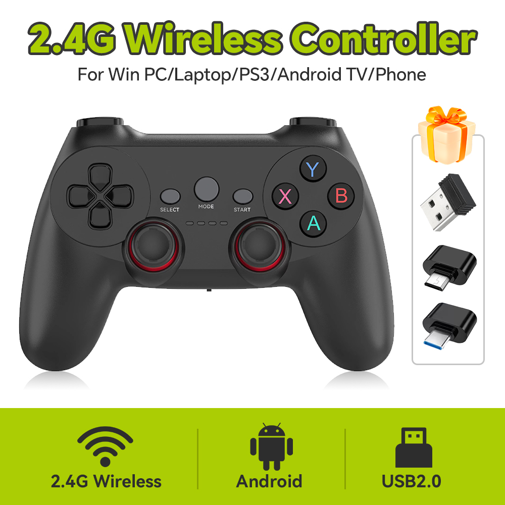 Gaming Console For Phone - Bezprzewodowy kontroler 2.4G do komputerów z