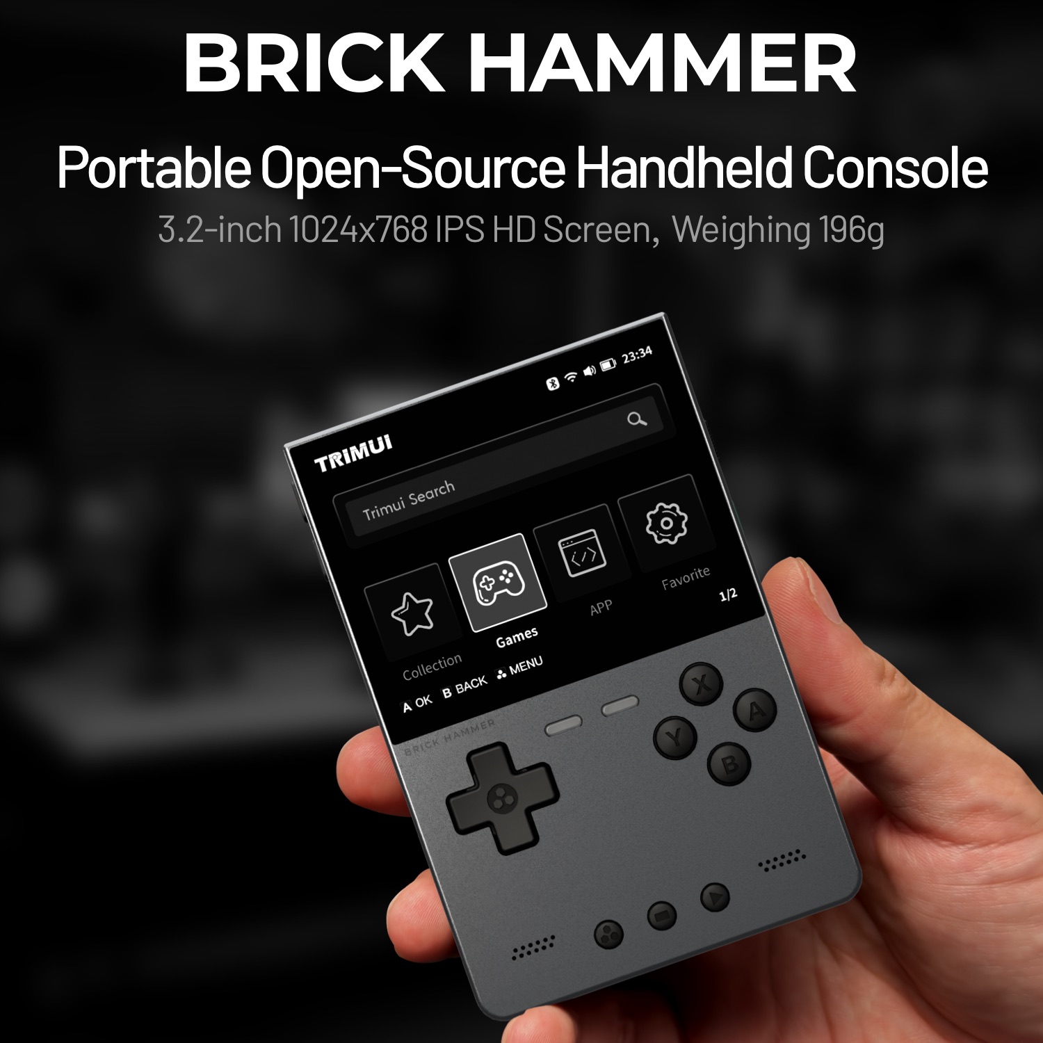 Gaming Console For Phone - TRIMUI BRICK HAMMER Retro Konsola Przenośna