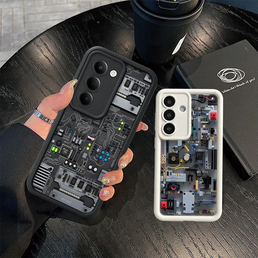 Gaming Console For Phone - Fioletowe etui na telefon z motywem