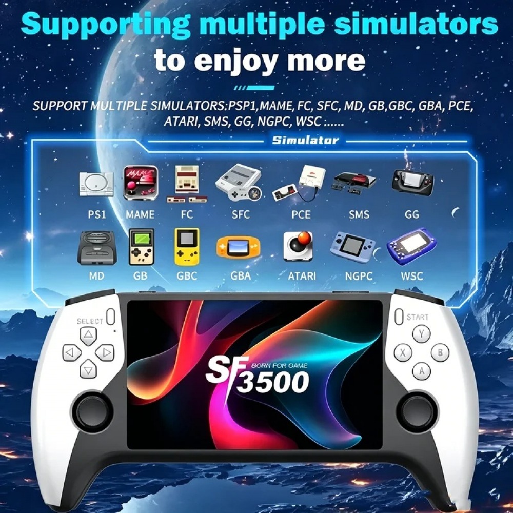 Gaming Console Buttons - Konsola przenośna SF3500 5 cali do