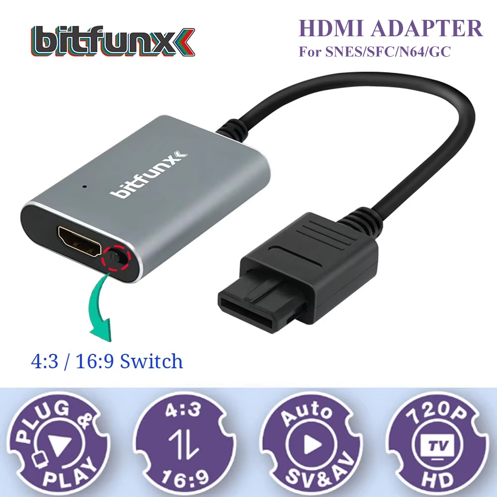 Bitfunx 720P Adapter S-Video / – Gaming Console In Tv recenzja i cena