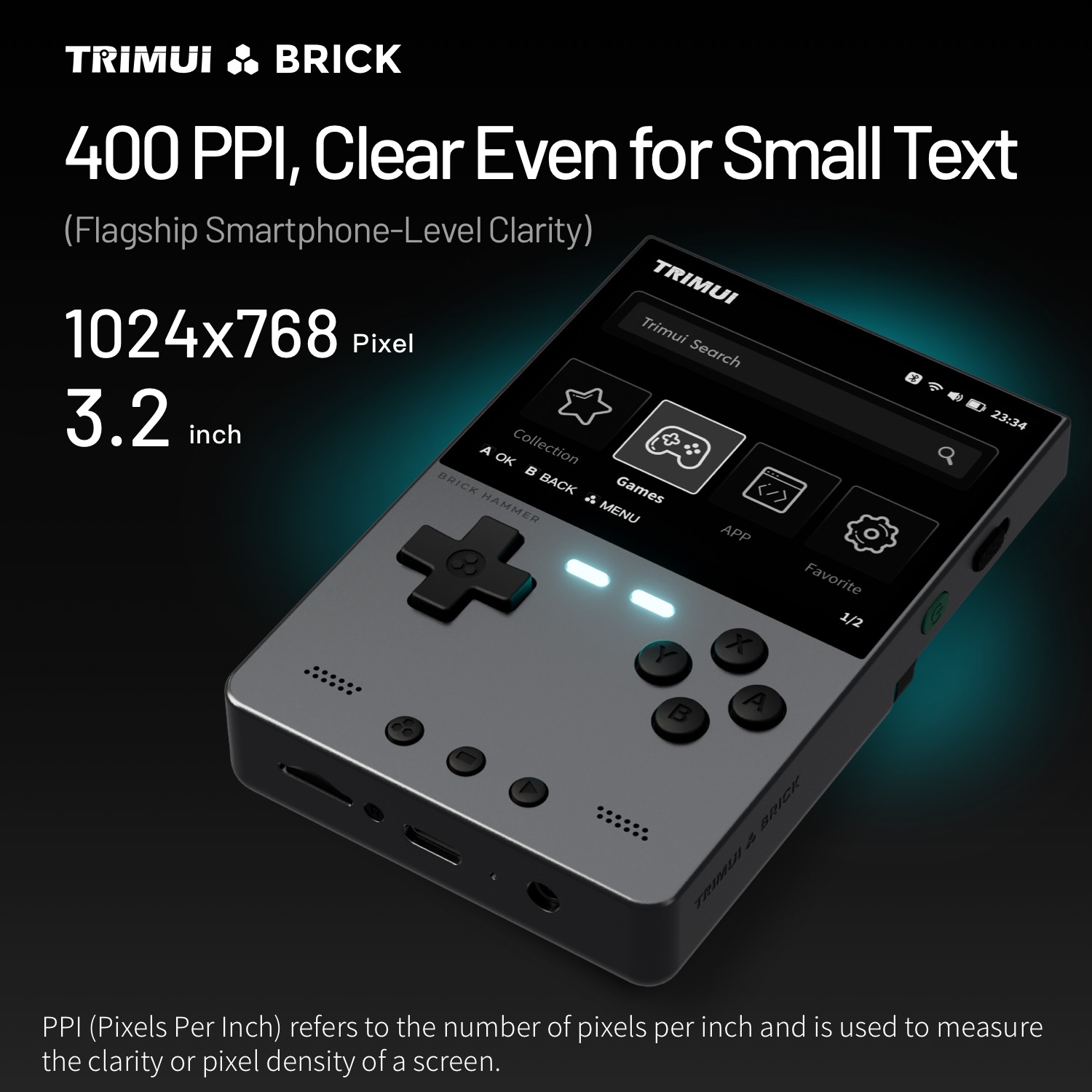 TRIMUI BRICK HAMMER Retro Kons – Gaming Console For Phone recenzja i cena