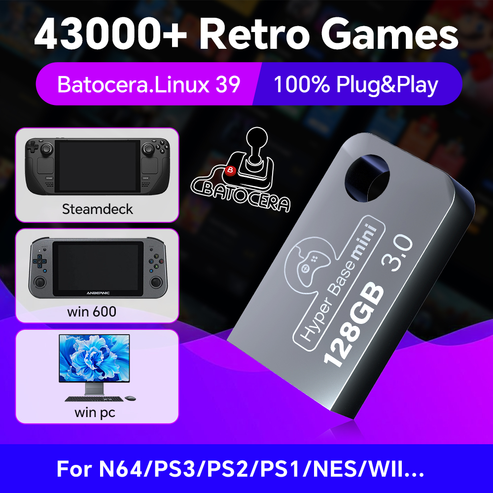 Batocera 128G pamięć flash USB – Gaming Console Latest recenzja i cena